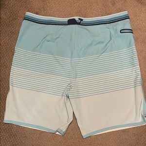Vineyard Vines Light Blue Striped Swim Shorts